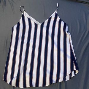 Express striped small top blouse